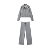Women's Sporty Sweatshirt and Sweatpants Set