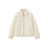 Women's Lightweight Puffer Jacket with Drawstring Hem