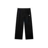 Men's Drawstring Textured Straight Pants