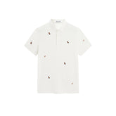 Men's Beige Sorona Cooling Embroidered Polo Shirt