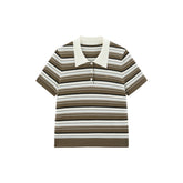 Women's Contrast Striped Knit Pullover