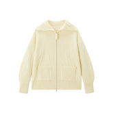 Women's Goatskin-Blend Knit Cardigan