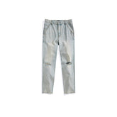 Men's Distressed Straight-Leg Cone Denim Jeans