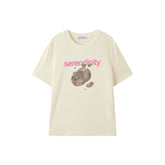 Women's Pomegranate Flocked Graphic T-Shirt