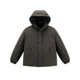 Men's Allover Jacquard Hooded Down Jacket