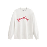 Men's Contrast Embroidered Jacquard Sweatshirt