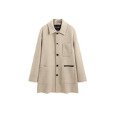 Men's Label Pocket Wool Coat