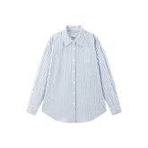 Women's Textured Striped Oversized Shirt