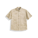 Men's Geometric Jacquard Short-Sleeve Shirt