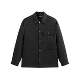 Men's Relaxed Checkerboard Jacquard Shirt