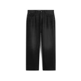 Men's Cotton-Blend Washed Tapered Jeans