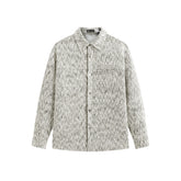 Men's Fleece-Lined Textured Tweed Shirt