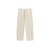 Men's Solid Textured Wide Leg Pants