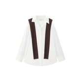 Women's Cupro Shirt with Detachable Cape