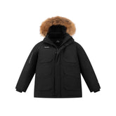 Men's Utility Goose Down Parka with Fur Collar