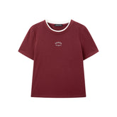 Women's Slim Contrast Double Collar T-Shirt