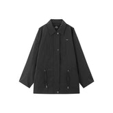 Women's Relaxed Fit Long Drawstring Jacket