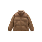 Men's Vintage Corduroy Spliced Puffer Jacket