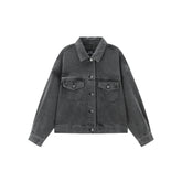 Women's Washed Oversized Denim Jacket