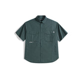 Men's Jacquard Shirt with Letter Embroidery