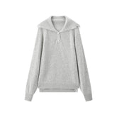 Women's Wide-Lapel Pullover Knit Sweater