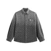 Men's Gradient Jacquard Long-Sleeve Shirt