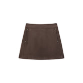 Women's Faux Suede A-Line Mini Skirt