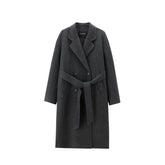 Women's Double-Breasted Double-Face Wool Coat