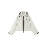 Women's Boxy Cropped Outdoor Hooded Jacket