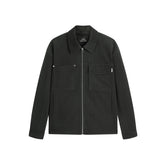 Men's Faux Suede Patch-Pocket Commuter Jacket