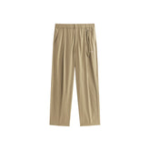 Men's Khaki Modal Wide-Leg Pants