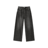 Women's High-Waist Brushed Wide-Leg Jeans
