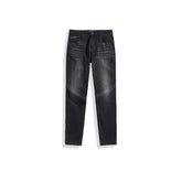 Men's Washed Slim-Fit Tapered Jeans