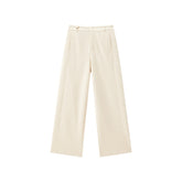 Women's High-Waist Chenille Wide-Leg Pants