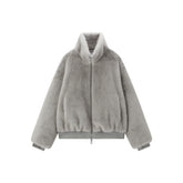 Women's Short Eco-Faux Fur Jacket