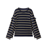 Women's Oversized Striped Knit Sweater