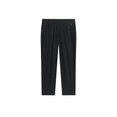 Men's Solid Tapered Pants with Drawstring Waist