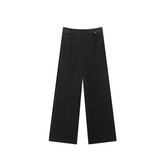 Women's Solid Oversized Wide-Leg Suit Pants