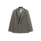 Men's Double-Breasted Jacquard Business Suit