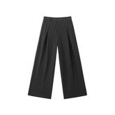 Women's Brushed Pleated Wide-Leg Pants