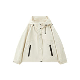 Women's Oversized Outdoor Jacket with Contrast Details