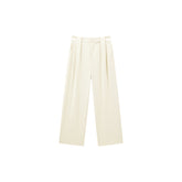 Women's Pleated Embroidered Straight Suit Pants