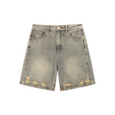Women's Vintage Distressed Denim Shorts