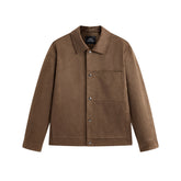Men's Textured Faux Suede Jacket