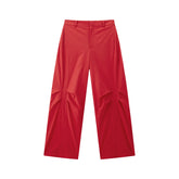 Women's Pleated Oversized Parachute Pants