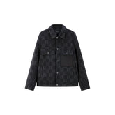 Men's Contrast Color Double-Faced Wool Jacket