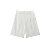 Women's Solid High-Waisted Shorts