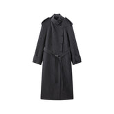 Women's Double-Breasted Yak Wool-Blend Coat