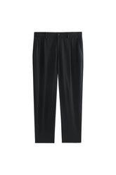 Men's Black Suit Pants in 3D Jacquard
