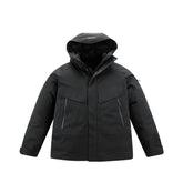 Men's 3D Jacquard Textured Goose Down Jacket